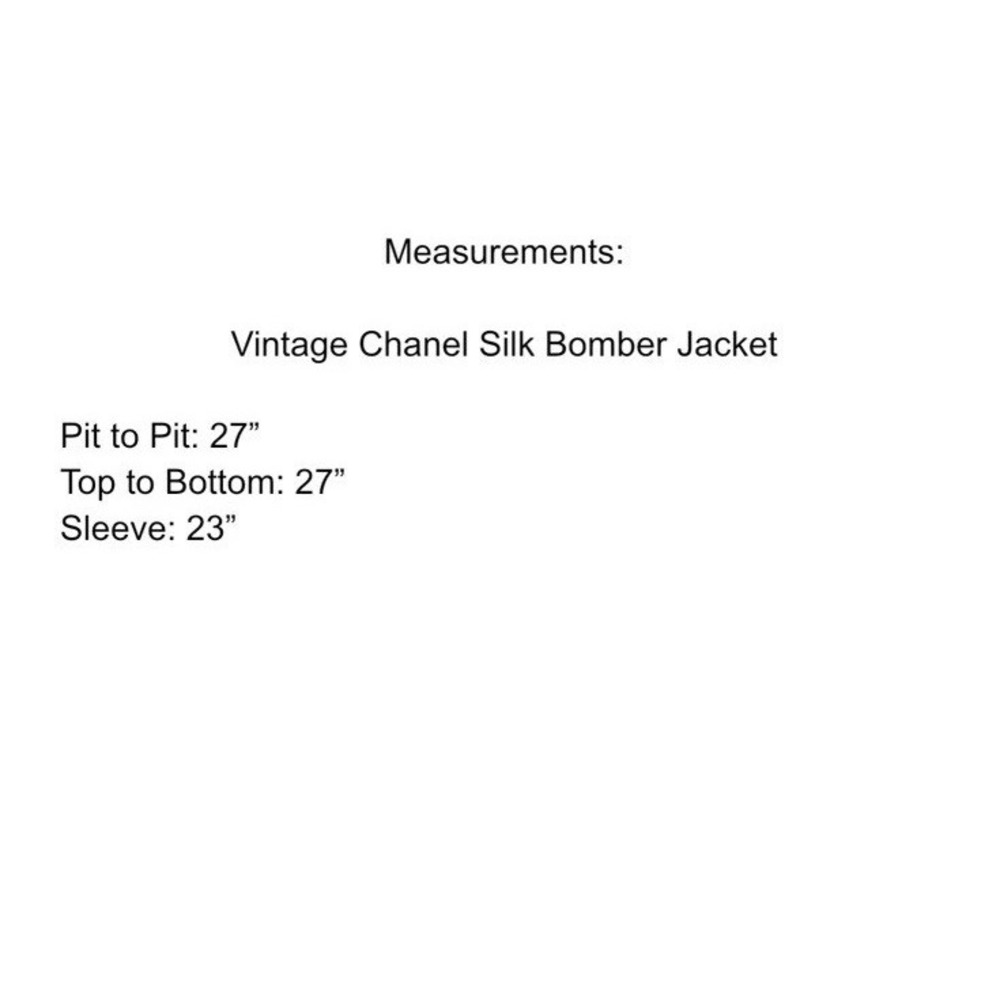 Vintage Chanel Silk Bomber Jacket Size M/L 80's Gold Chains Pattern - Picture 13 of 13